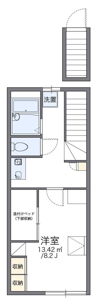 加須市諏訪のアパートの間取り