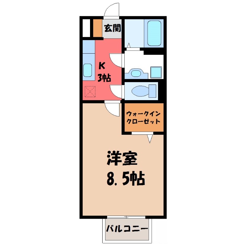 モアクレストF IIの間取り