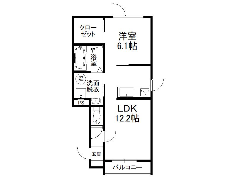グラシアス帯広ＲＴの間取り