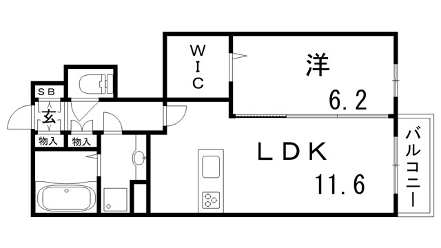 ピアチェ鈴蘭の間取り