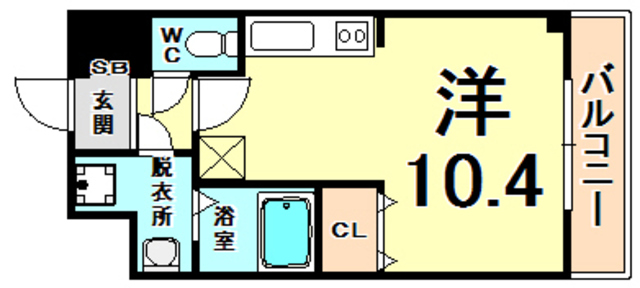 尼崎市西本町のマンションの間取り