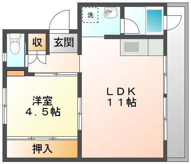 和気郡和気町衣笠のマンションの間取り