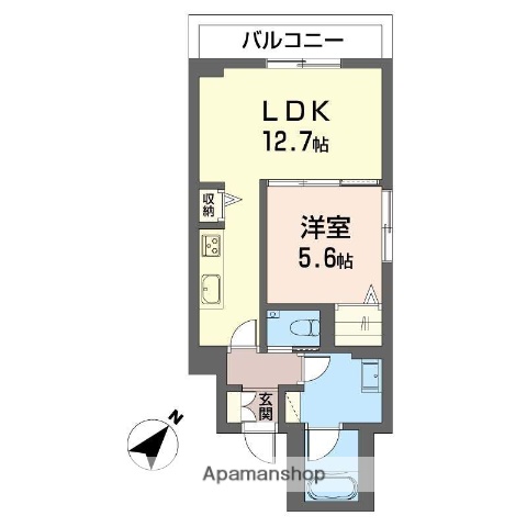 習志野市東習志野のアパートの間取り