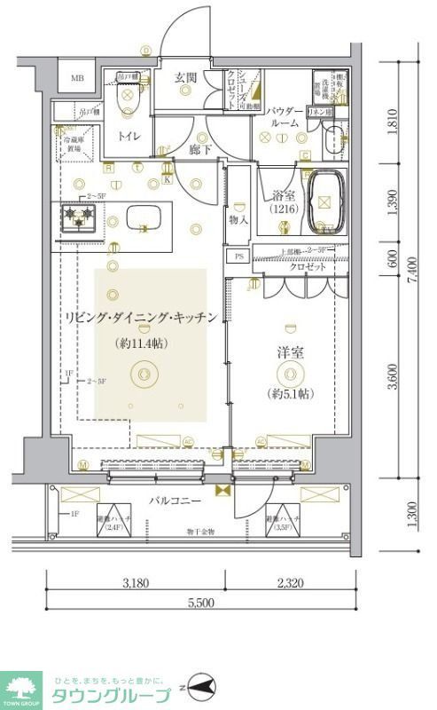 セジョリ墨田EASTIIの間取り