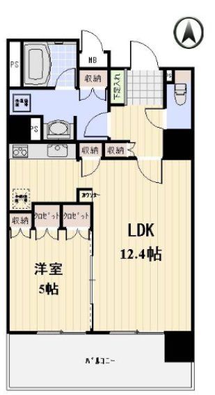 大田区大森西のマンションの間取り