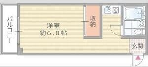 大阪市淀川区三津屋中のマンションの間取り