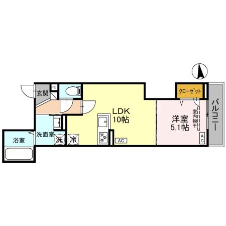 板橋区東新町のアパートの間取り