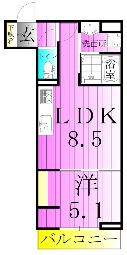 グラナーデ竹ノ塚の間取り