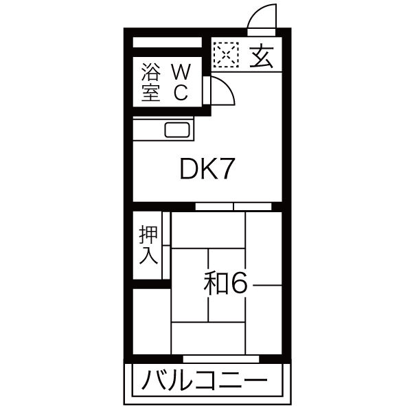 【不二ガ丘ハイツの間取り】