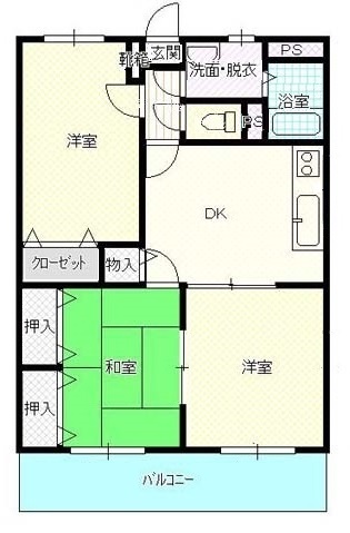 エスポワールII田井の間取り