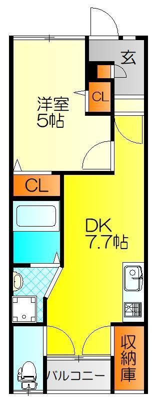 ターフィーズフラット今津の間取り