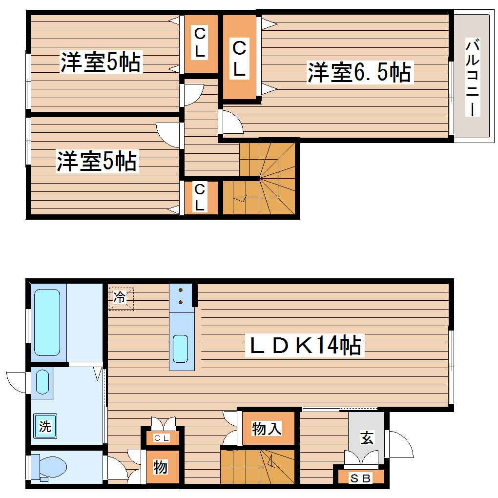 PROSPER愛子東の間取り