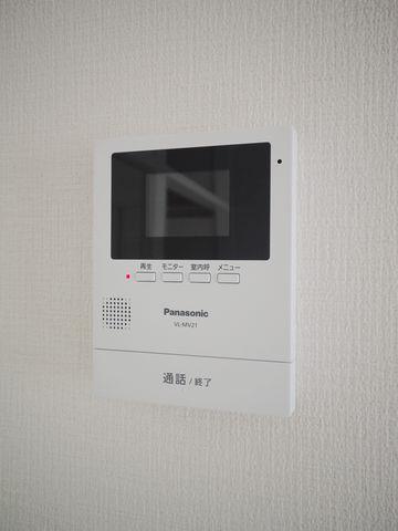 セキュリティ　モニター付きインターホンで防犯面も安心。