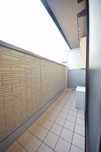 バルコニー　～今日は朝からお洗濯～