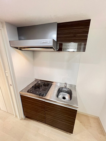 キッチン　コンパクトなキッチンで掃除もラクラク