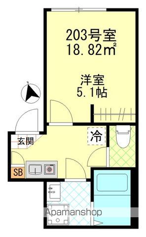 エアフォルク新小岩の間取り写真