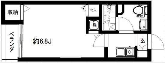 フォセット南大井の間取り写真