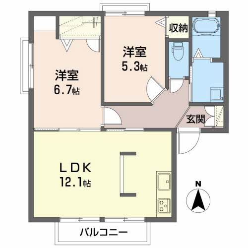 アニマート A棟の間取り写真
