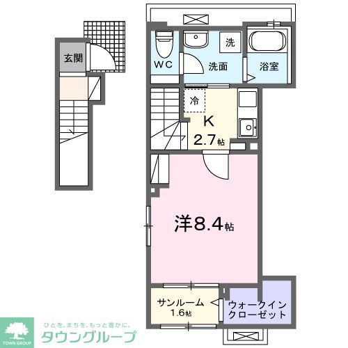湘南新宿ライン高海 行田駅 徒歩8分 3階建 築2年の間取り写真