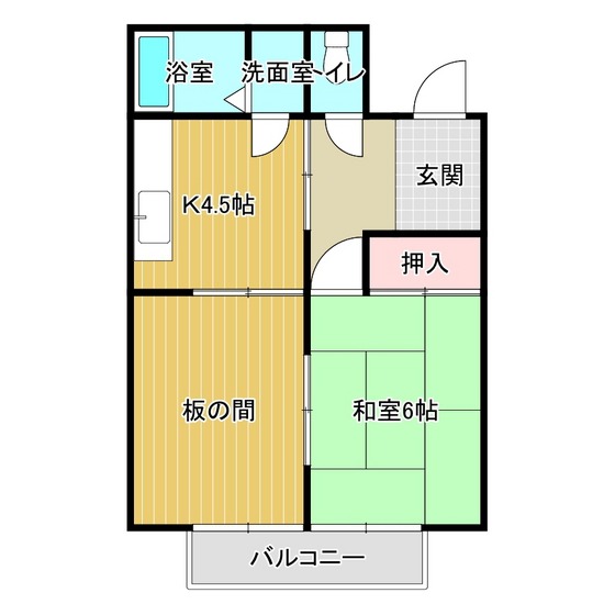 Sコーポ8の間取り写真