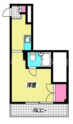 ＪＲ中央線 高円寺駅 徒歩9分 3階建 築39年の間取り写真
