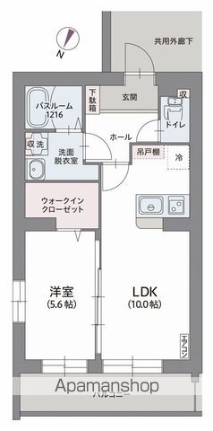 コリーヌ デュ リオンの間取り写真