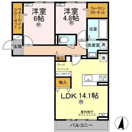 プレステージア厚南北IIの間取り写真