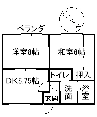 サンハイムの間取り