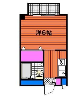 福岡市中央区唐人町のマンションの間取り