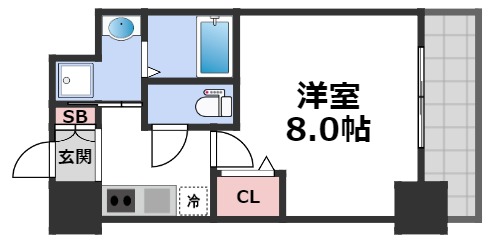 レジュールアッシュ天王寺舟橋の間取り