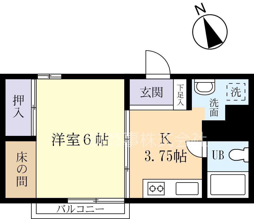 花登コーポの間取り