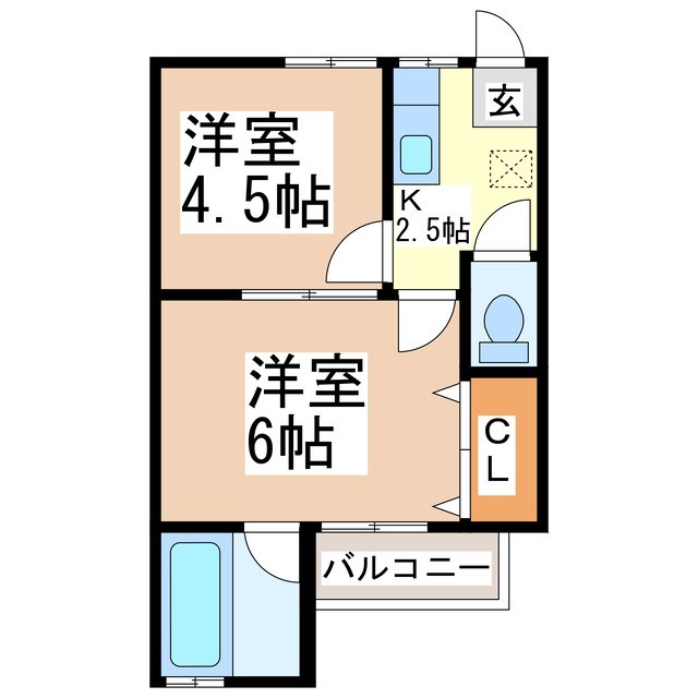 千曲ハイツＡの間取り