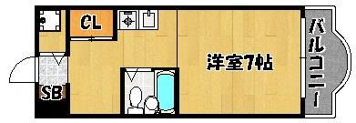 神戸市須磨区白川台のマンションの間取り