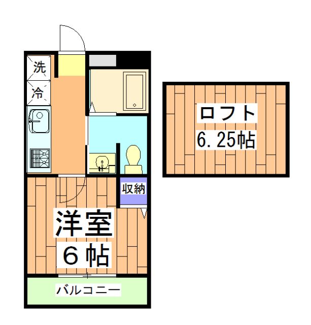 ロフティ西ノ京IIの間取り