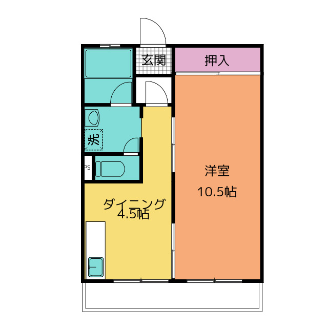 石塚マンションの間取り