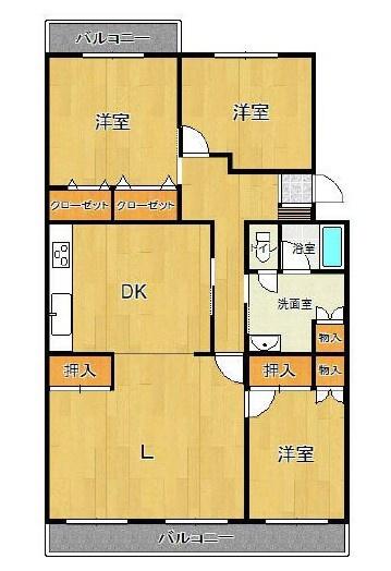 東鷲宮ニュータウン駅前通り4-8の間取り