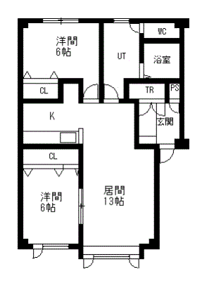 アピアBの間取り