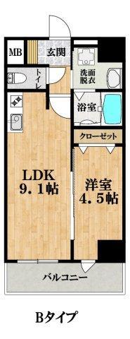 ふぁみ～ゆ住吉大社の間取り