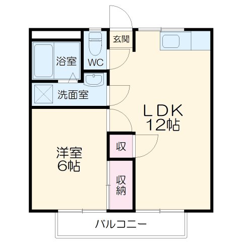 クレセント宇布見の間取り