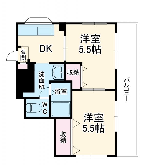 パラシオン西町の間取り