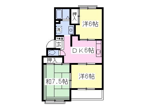 ヴァンベール富里の間取り