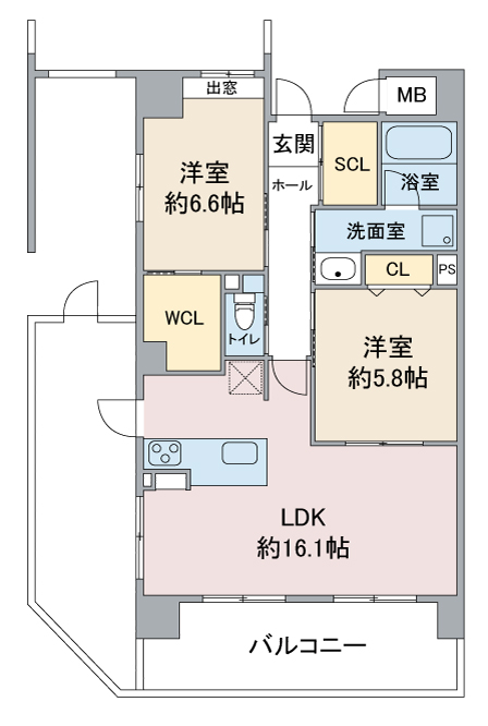 【Ｅｐｏｃｈ　ＩＫＡＩの間取り】