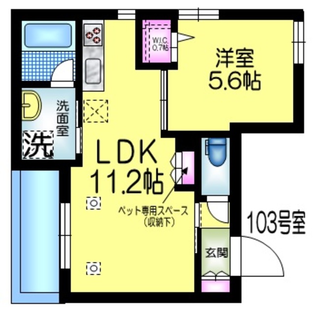 千葉市花見川区幕張本郷のマンションの間取り