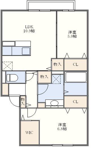 ハピネスAの間取り