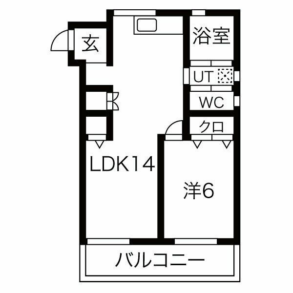 名古屋市千種区菊坂町のマンションの間取り