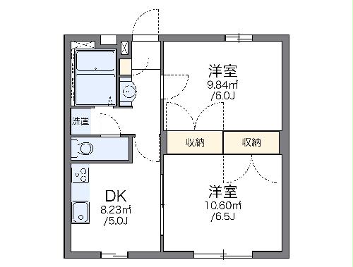 レオパレス翔の間取り