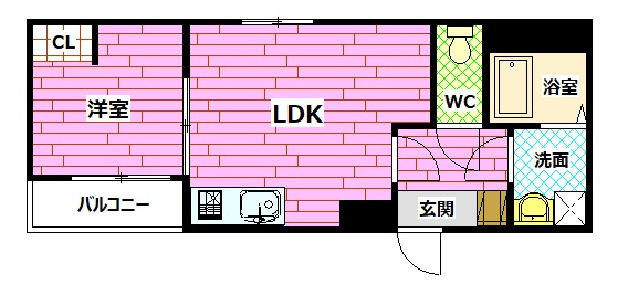 セブンプロート坂西の間取り