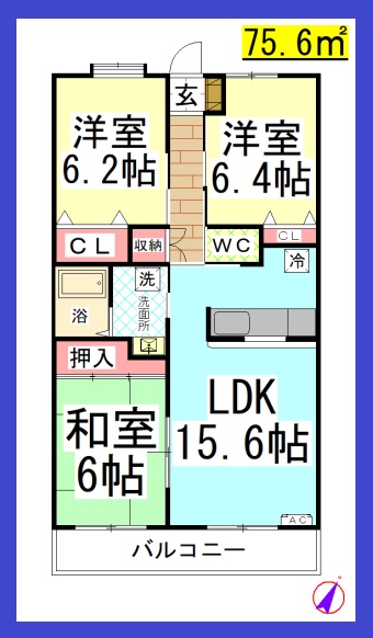 DL ハイビジョン［ペット相談可・D-room］の間取り