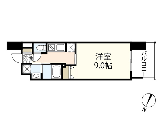 広島市南区大須賀町のマンションの間取り