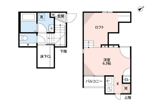 ＣＢ鳥栖アジュールの間取り